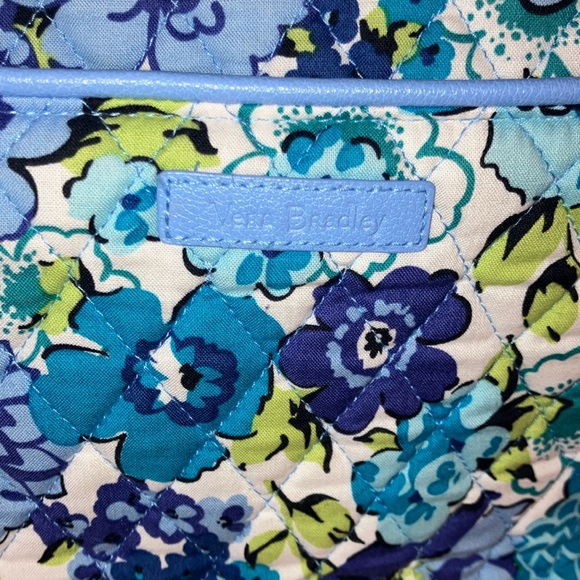 Vera Bradley XL Floral Blue Tote Bag - Picture 2 of 7